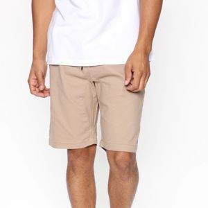 Fashion Nova Drawstring Shorts Khaki